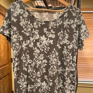 Maurices Long Floral Top, Size L